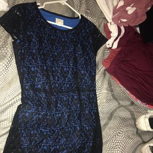 Black and blue lace dress, slightly used